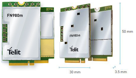 High Performance for 5G: Telit offers new generation of 5G/LTE M.2 cards at Rutronik