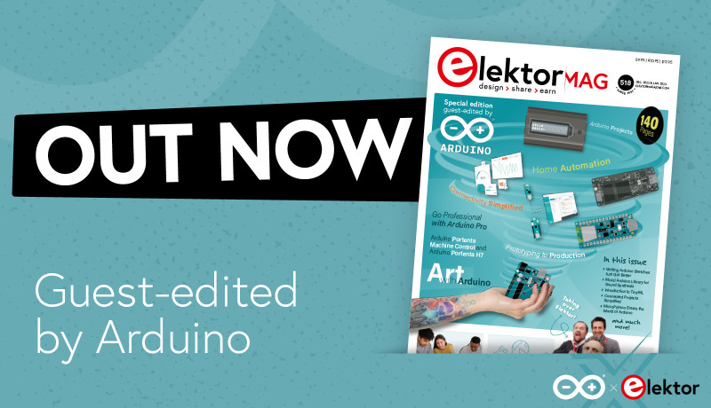 Available Now: Elektor Mag, Guest-Edited by Arduino