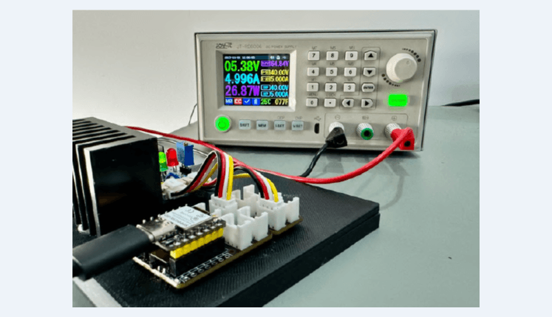 ESP32-Based Digital Load for High-Current Testing 