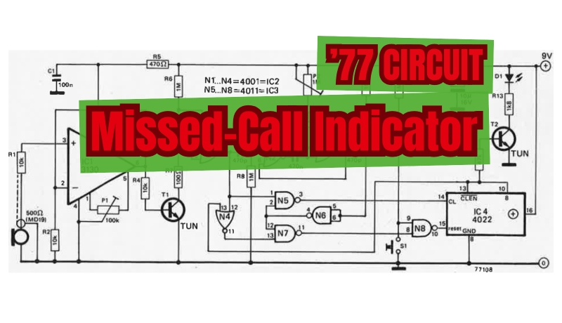 Circuit: DIY Missed-Call Indicator
