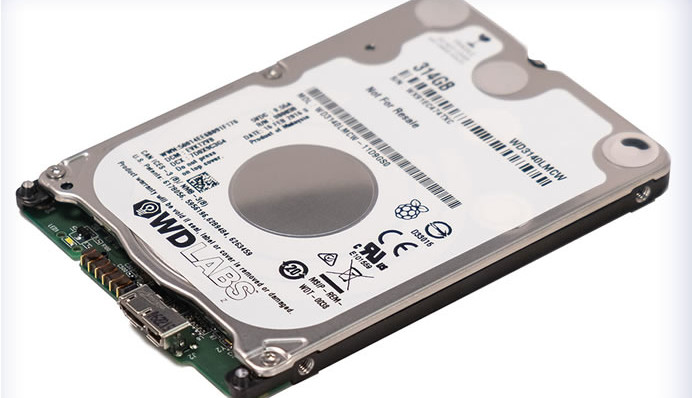 PiDrive – 314GB hard disk for the Raspberry Pi