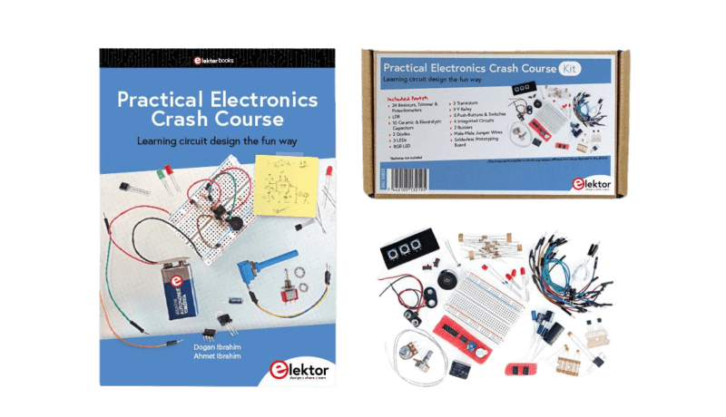 Practical Electronics Crash Course Book and Kit: A Solid Introduction to Electronics