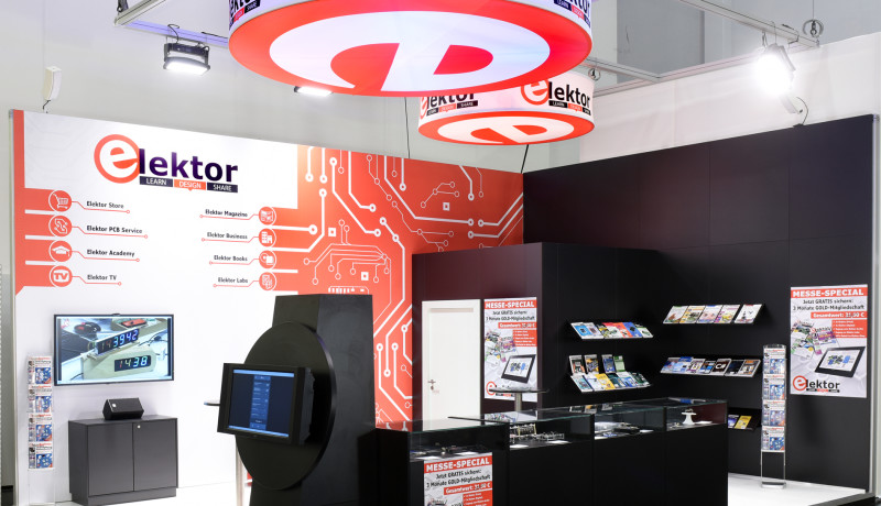 The new-look Elektor stand