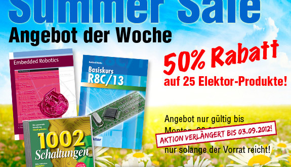 ANGEBOT DER WOCHE: 50% Rabatt auf 25 Elektor-Produkte