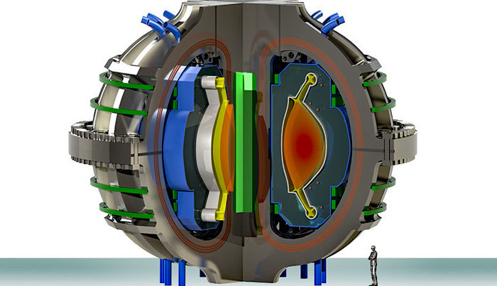 ARC-Modell eines kompakten Fusionsreaktors. Bild: MIT / Alexander Creely