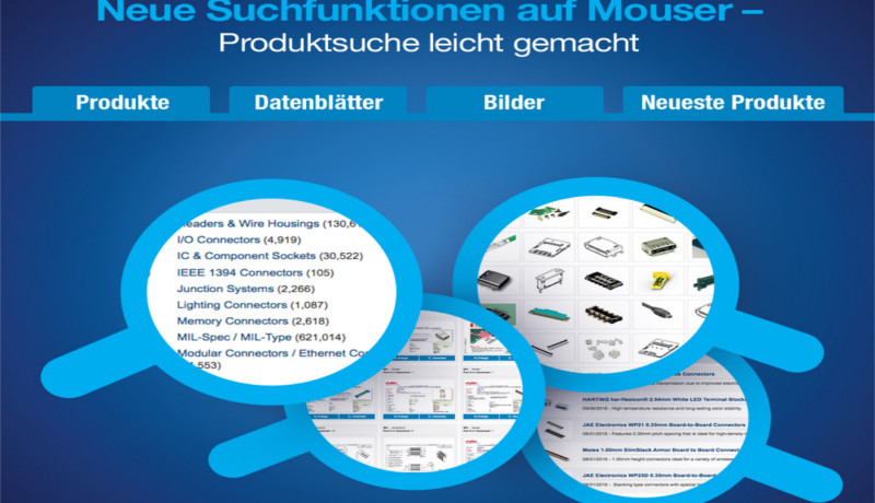 Mouser Electronics macht das Finden von Produkten auf Mouser.com für Kunden noch einfacher und schneller