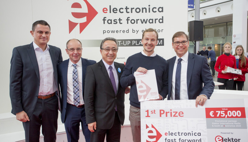 Nehmen Sie an electronica Fast Forward, the Startup Platform powered by Elektor teil