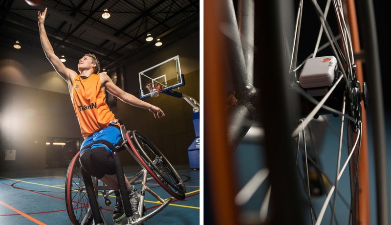 Links: Bo Kramer, Rollstuhlbasketballspieler vom TeamNL (Fotos: marchollander.nl)