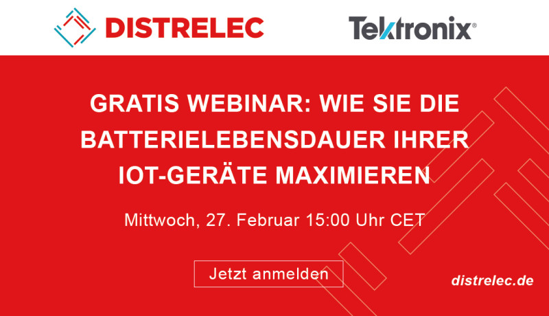 Distrelec-Webinar: Bauteilqualifizierung und Batteriesimulation