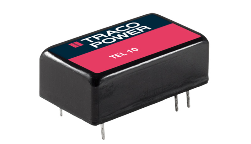 Distrelec führt nun die in der Branche kompaktesten 10-Watt-Konverterserien TEL 10 und TEL 10WI von Traco Power im Sortiment
