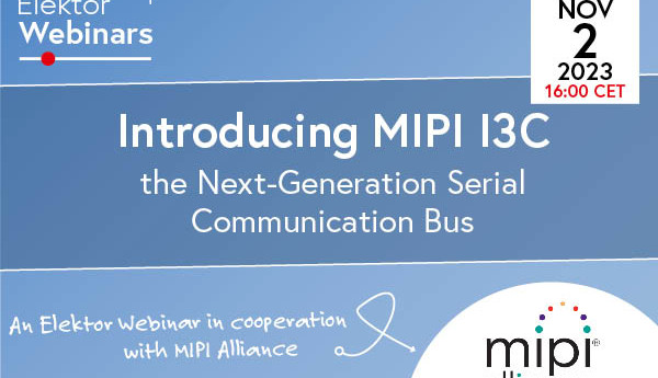 Webinar: Einführung in MIPI I3C - Der serielle  Kommunikationsbus der nächsten Generation