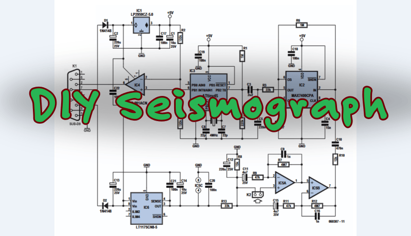Schaltung: DIY-Seismograph