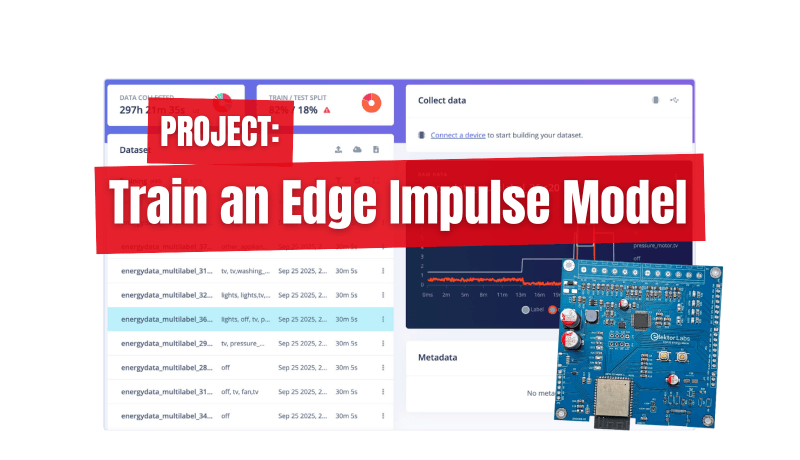 Energiemessgerät mit ESP32: Ein Edge-Impulse-Modell zum Erkennen von Haushaltslasten trainieren