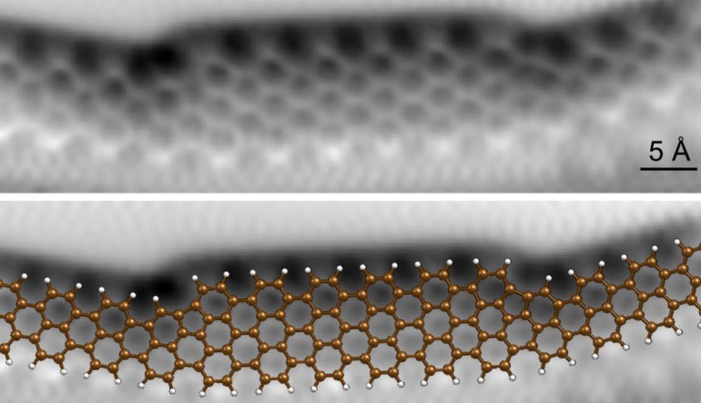 Graphen-Nanobänder mit Halbleitereigenschaften.