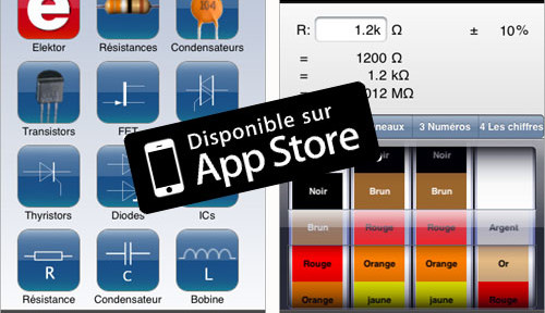 Application Electronic Toolbox d'Elektor sur iPad et iPhone : nouvelle version