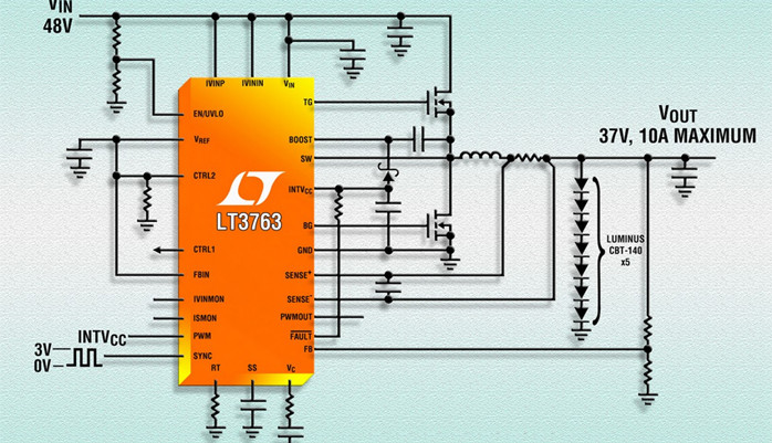 Nouveau pilote de LED de 5 W à 300 W et au-delà