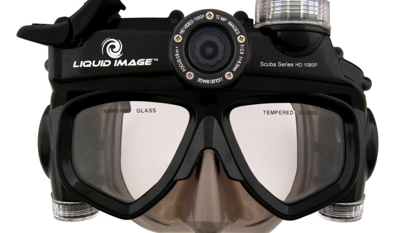 Masque de plongée pour filmer en HD