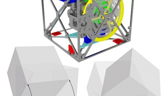 Un cube mobile et impossible et déplacer