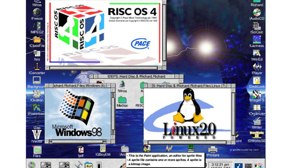 RISC OS4 - Capture d’écran par Richard Butler.