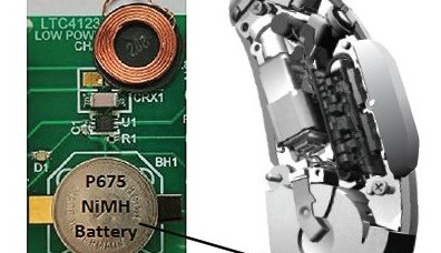 Chargeur de batterie NiMH, sans-fil, faible puissance, pour prothèse auditive, optimisé pour les applications à espace contraint