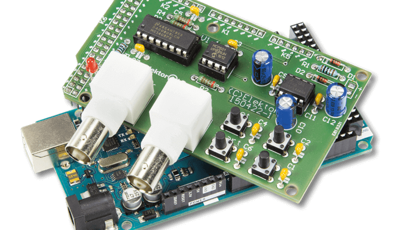 Article Elektor gratuit : pisteur de tension avec Arduino sur un oscilloscope