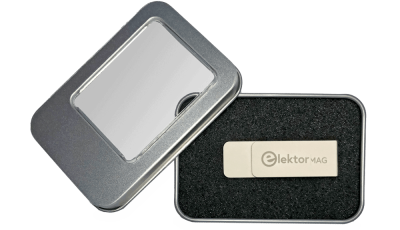 Produit phare : la clé USB des archives d’Elektor (1978-2021)