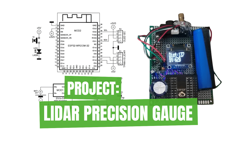 Jauge de précision lidar: mesure jusqu’à 12 m