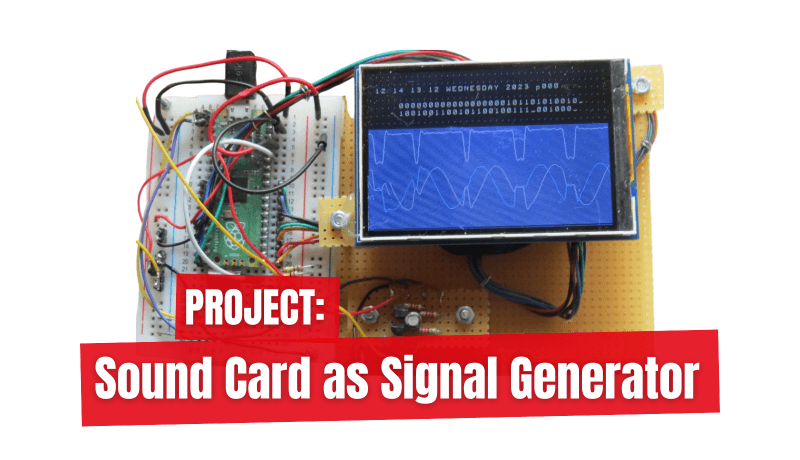carte son comme générateur de signaux: Un PC utilisé comme émetteur de test DCF77