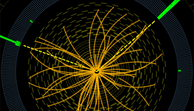 13/05/2012 21:08 A typical candidate event including two high-energy photons. | © CERN