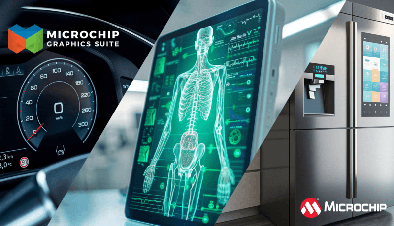 Microchip Graphics Suite (MGS), une solution complète qui simplifie le processus d&#39;incorporation d&#39;interfaces graphiques, d&#39;animations et d&#39;images dans un écran tactile