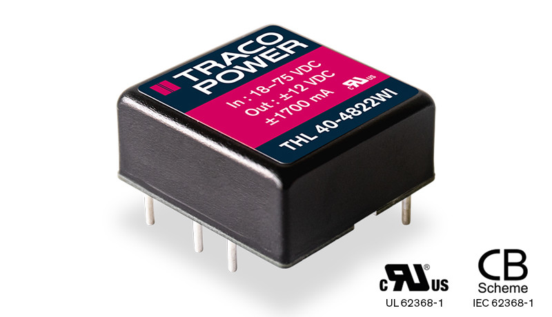 THL 40WI de Traco Power – Le convertisseur CC/CC 40 W compact qui allie performance et économie