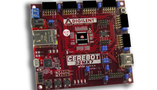 Nieuwe PIC32-gebaseerde Cerebot 32MX7 development kit