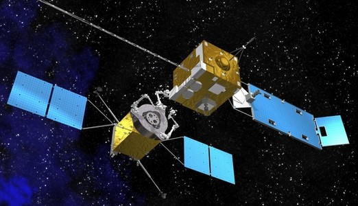 Vliegend tankstation voor satellieten