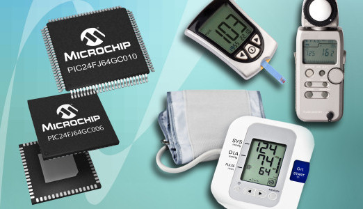 Eerste PIC microcontroller met 16-bits ADC en 10 Ms/s ADC