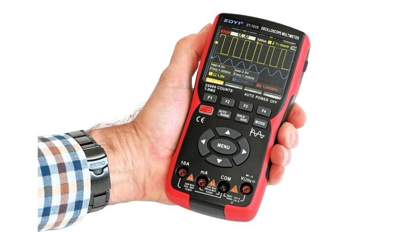 Zoyi ZT-703S oscilloscoop, multimeter en functiegenerator (review)