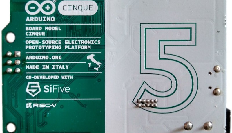 Cinque, de RISCy Arduino. Afbeelding beschikbaar gesteld door LinuxGizmodos
