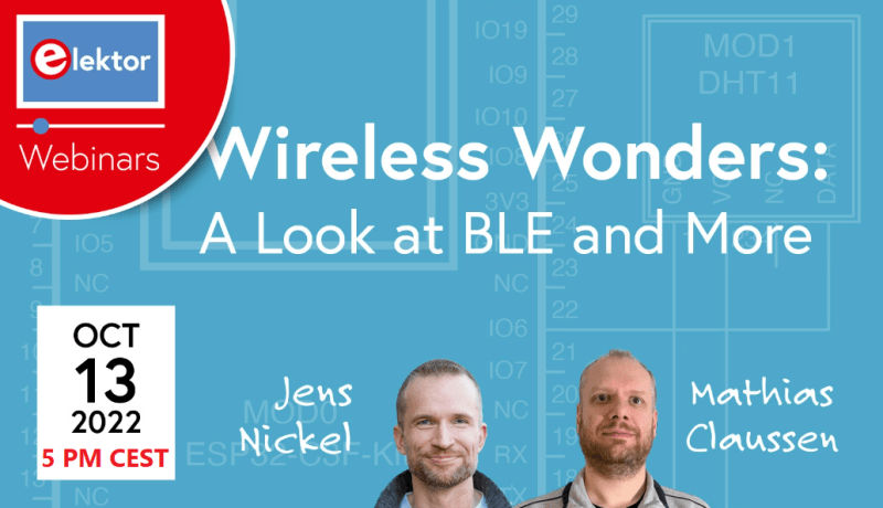 Aankomende webinar: Wireless Wonders (BLE en meer)