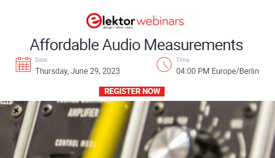 Webinar: Affordable Audio Measurements (29 juni)