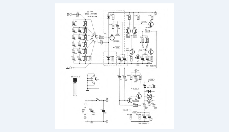 Schakeling: een eenvoudige AC-millivoltmeter