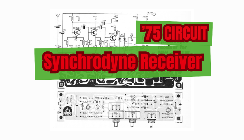 Schakeling: gevoelige spoelloze MG en LG synchrodyne ontvanger