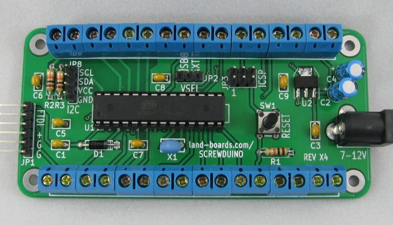 Arduino met schroefaansluitingen