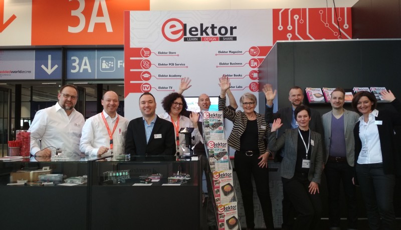 Het Elektor-team (hier een foto uit 2018) verheugt zich al op uw bezoek!