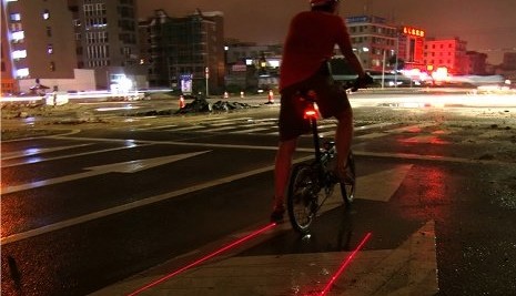 Bicycle laser tail shop light