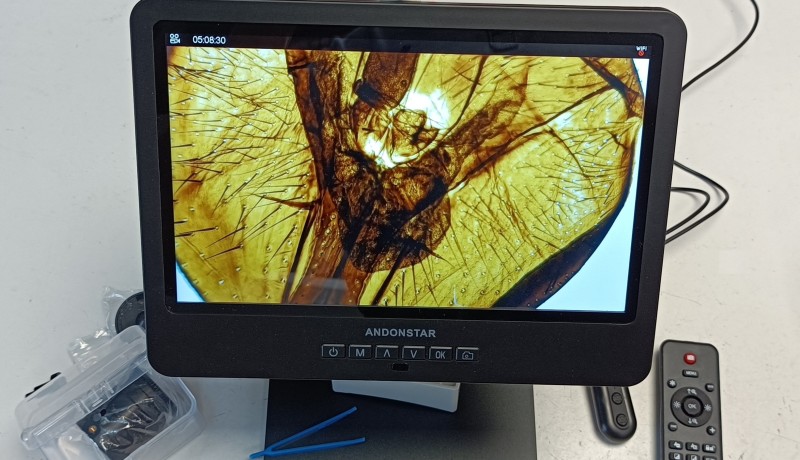 The Andonstar AD249S-M is a digital microscope with a 10-inch display ...