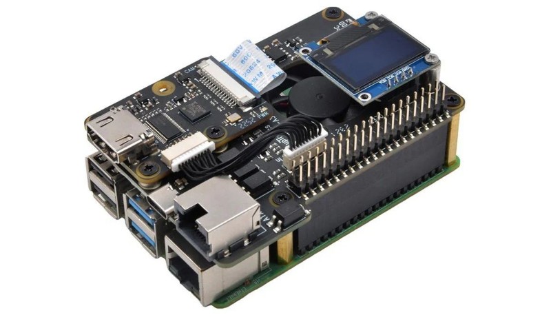 Geekworm KVM-A3+ラズパイ4モデルB Geekworm KVM-A3 Kit for Raspberry Pi 4 Open-source KVM Over