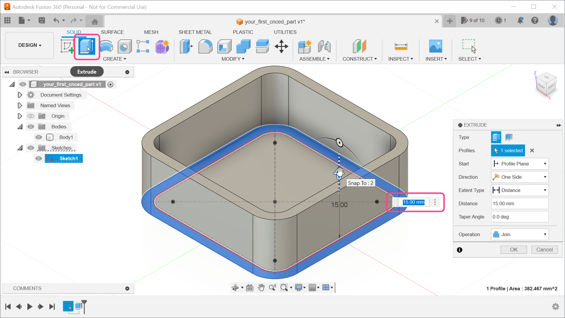 Setting the enclosure’s height.