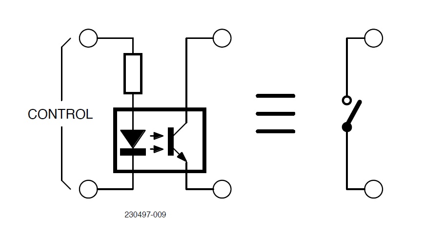 Example of opto-isolated switch.