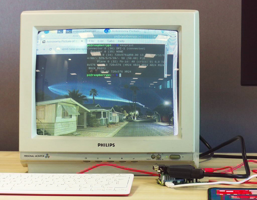 Raspberry Pi 5 Gets Interlaced RGB Video for CRTs | Elektor Magazine image.