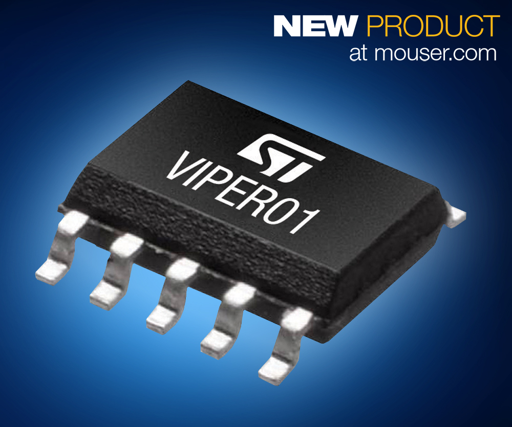lække Selv tak midler Mouser Now Stocking the Ultra-Low-Power-Consumption VIPer01 High-Voltage  Converters from STMicroelectronics | Elektor Magazine