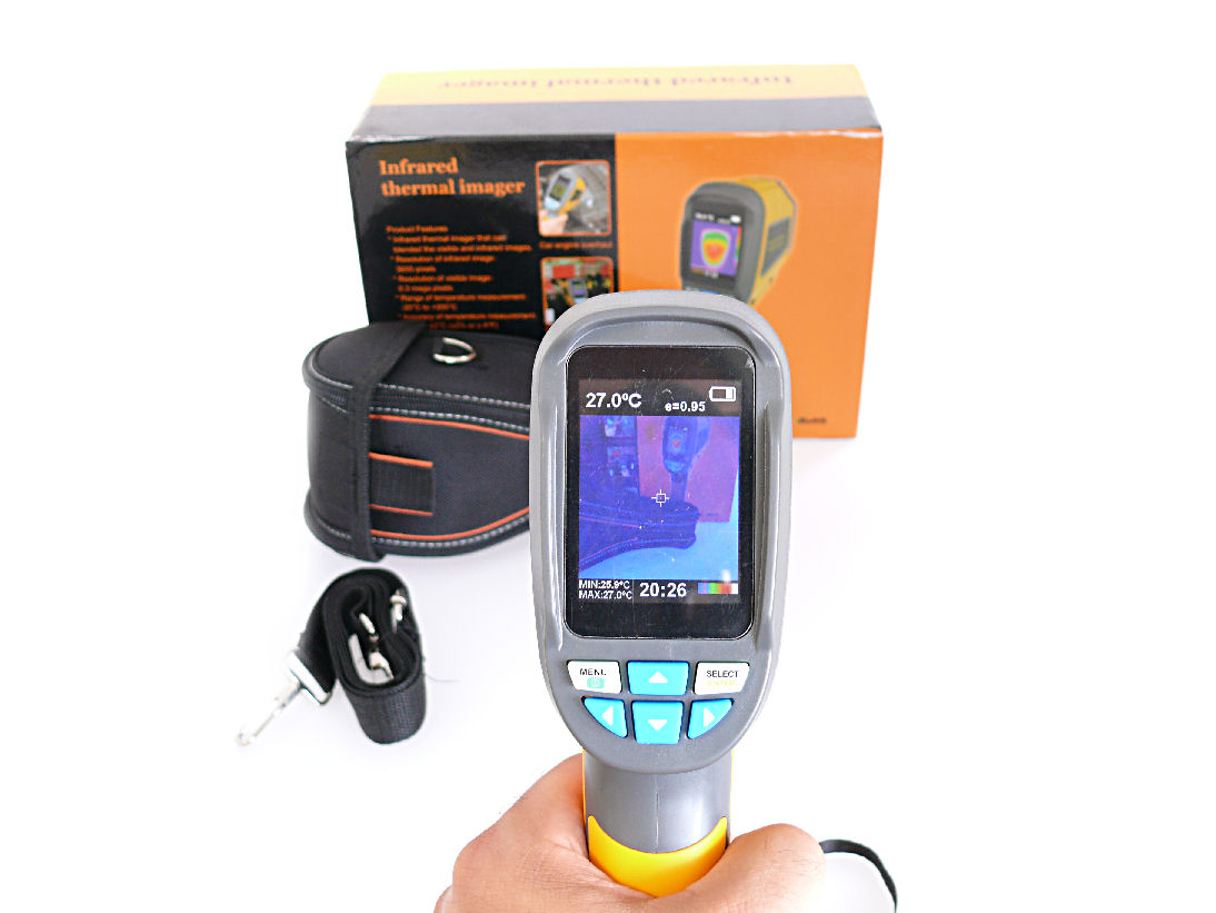 HT-02 Handheld 2.4 Color Display Thermographic Camera Accurate for Automobile Engine Overhaul Professional Infrared Camera